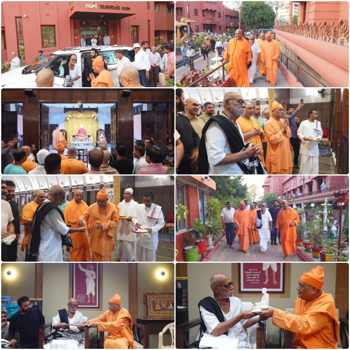 Shri Morari Bapu visit at Shri Ramakrishna Ashrama Rajkot 28th Nov 2024